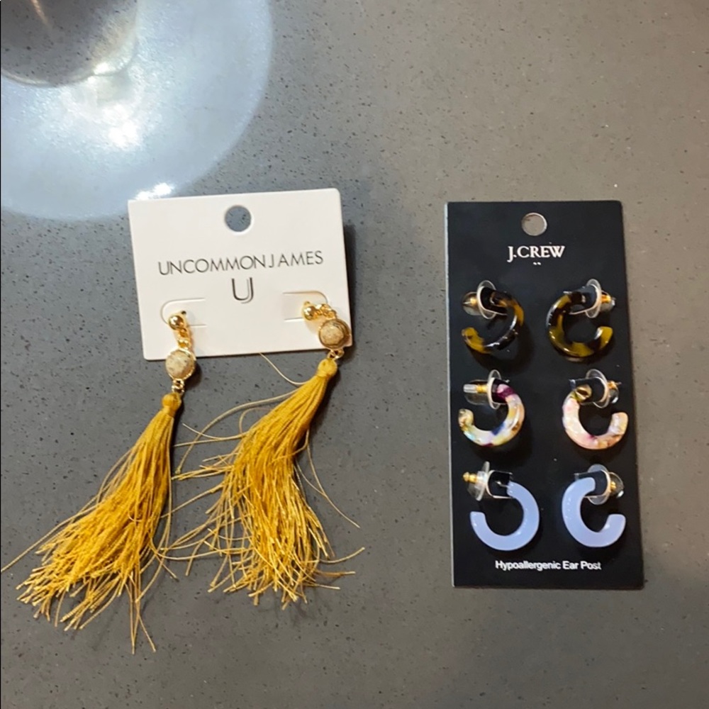 NWT Uncommon James and JCrew Earrings